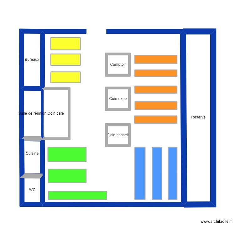 rexel. Plan de 23 pièces et 31 m2