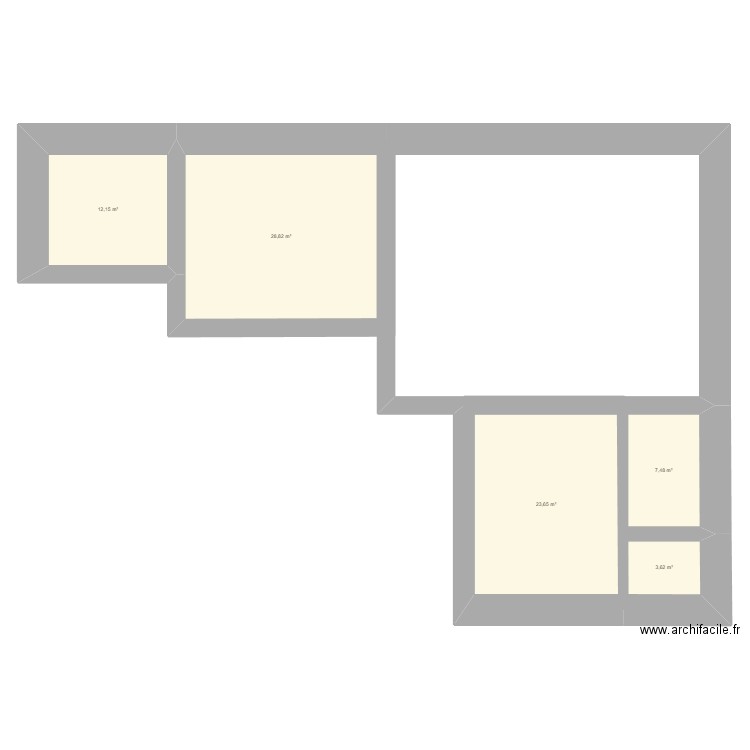 rodolphe. Plan de 5 pièces et 76 m2