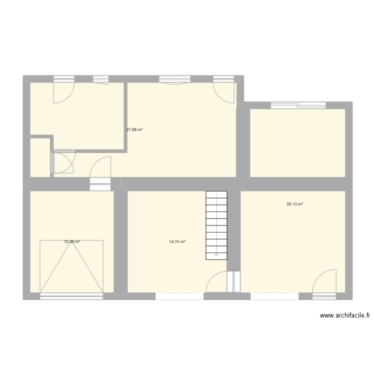 maison dp3. Plan de 4 pièces et 80 m2