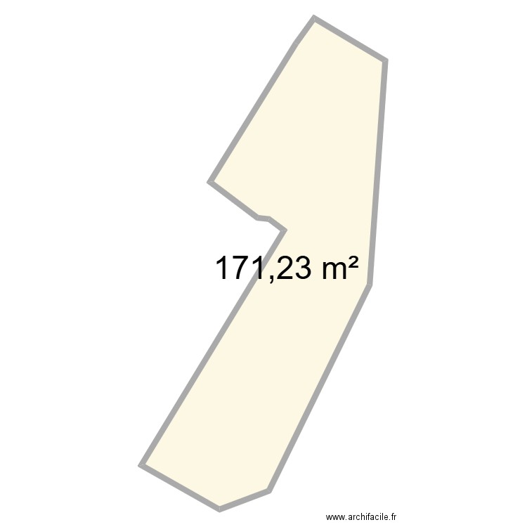 Moissac cadastre. Plan de 1 pièce et 171 m2