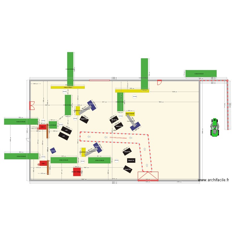 ucopac 5. Plan de 1 pièce et 1012 m2