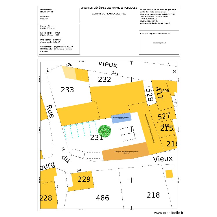 Chatellenaz - Amphion. Plan de 0 pièce et 0 m2