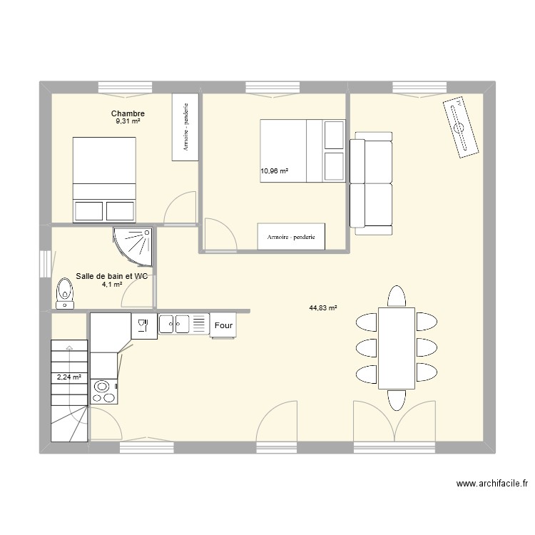 Pure définitif 2nov2024. Plan de 5 pièces et 71 m2