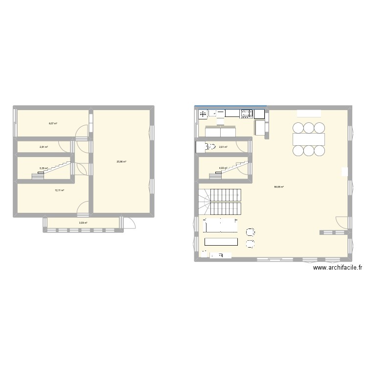 House. Plan de 9 pièces et 151 m2