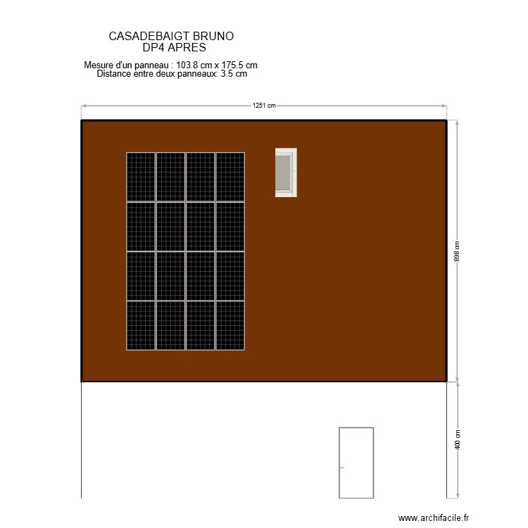 CASADEBAIGT BRUNO  DP4. Plan de 1 pièce et 111 m2