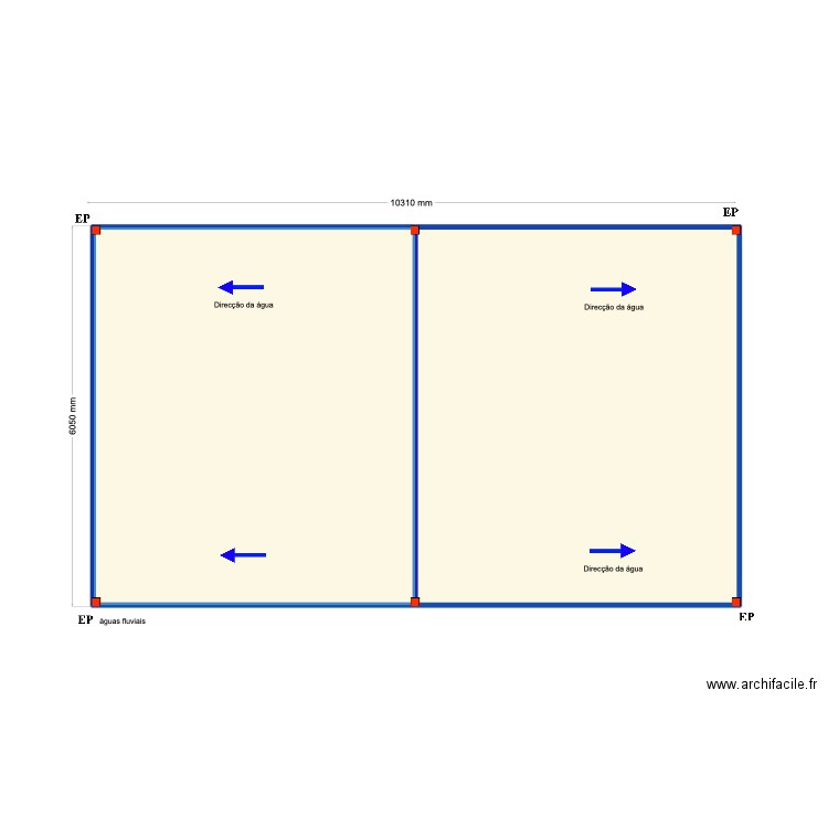 Pedro Cabeleira Painel. Plan de 2 pièces et 60 m2