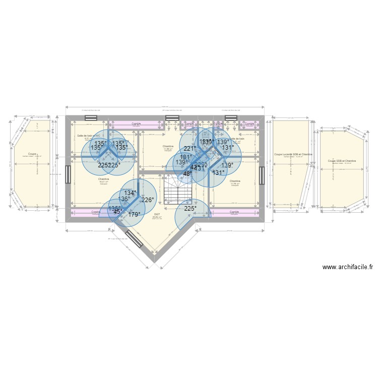 ML24010416 ZIMMERMANN. Plan de 15 pièces et 92 m2