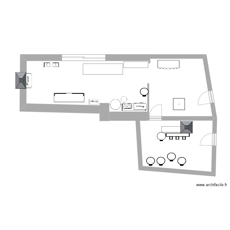 fournil. Plan de 0 pièce et 0 m2