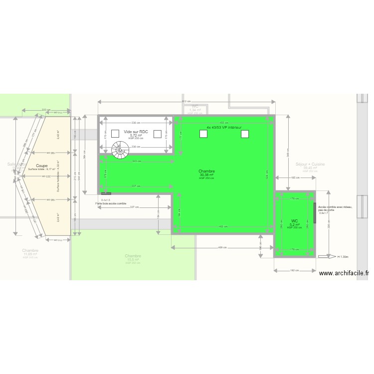 ML24009148 SOHIER. Plan de 15 pièces et 247 m2