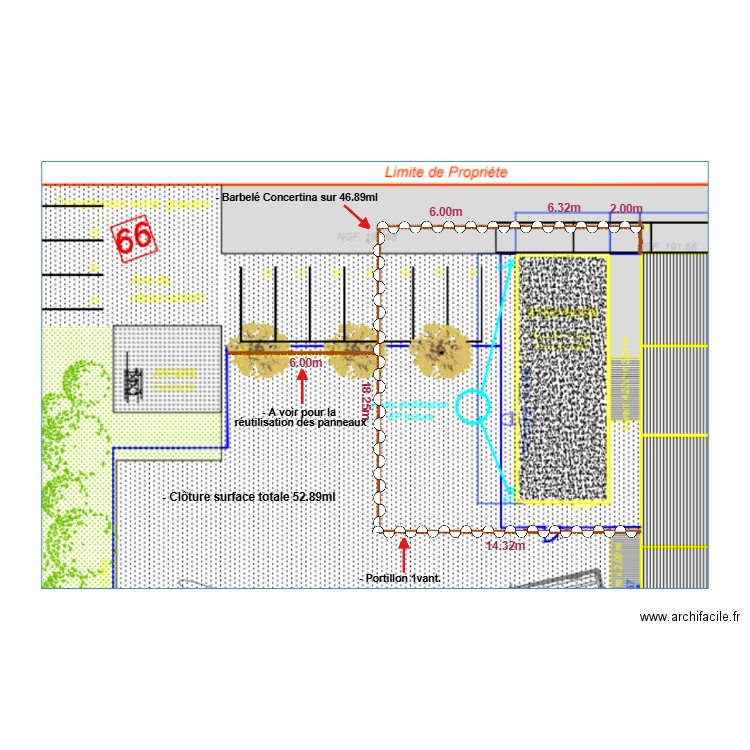 cross. Plan de 0 pièce et 0 m2