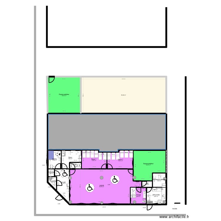 Fontenay Projet Version 2. Plan de 17 pièces et 391 m2