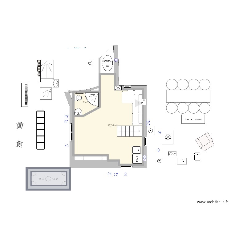 PLAN ELEC BOITE AUX CHAUSSURES 2. Plan de 2 pièces et 19 m2