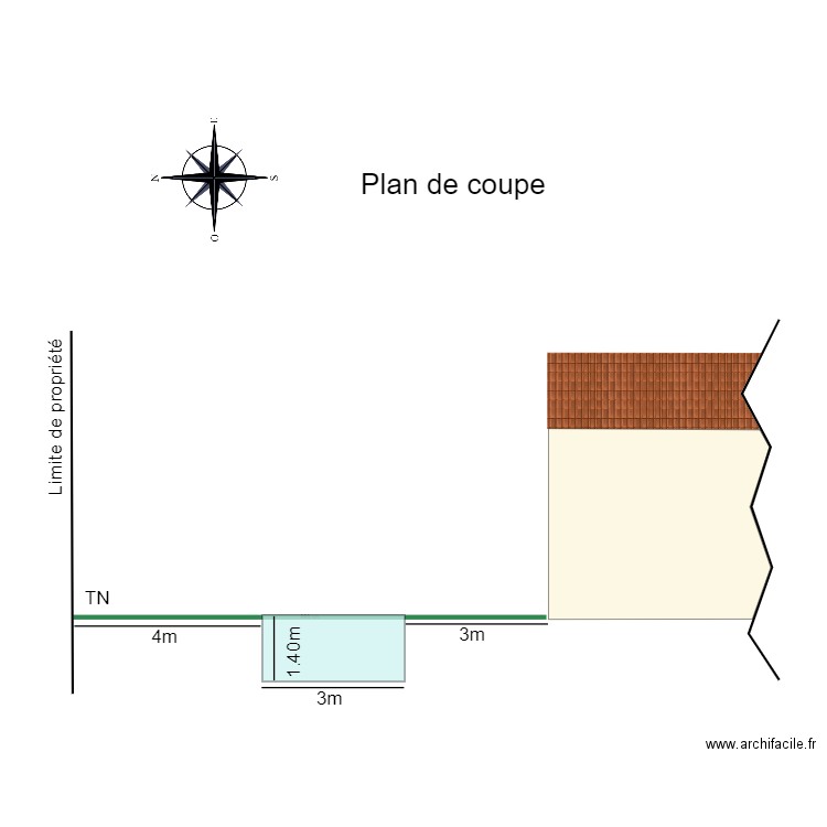 Plan de coupe BH 79. Plan de 0 pièce et 0 m2