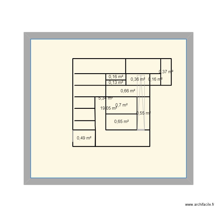 didi. Plan de 12 pièces et 39 m2