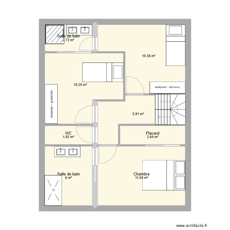 BERTULETTI 2. Plan de 8 pièces et 51 m2