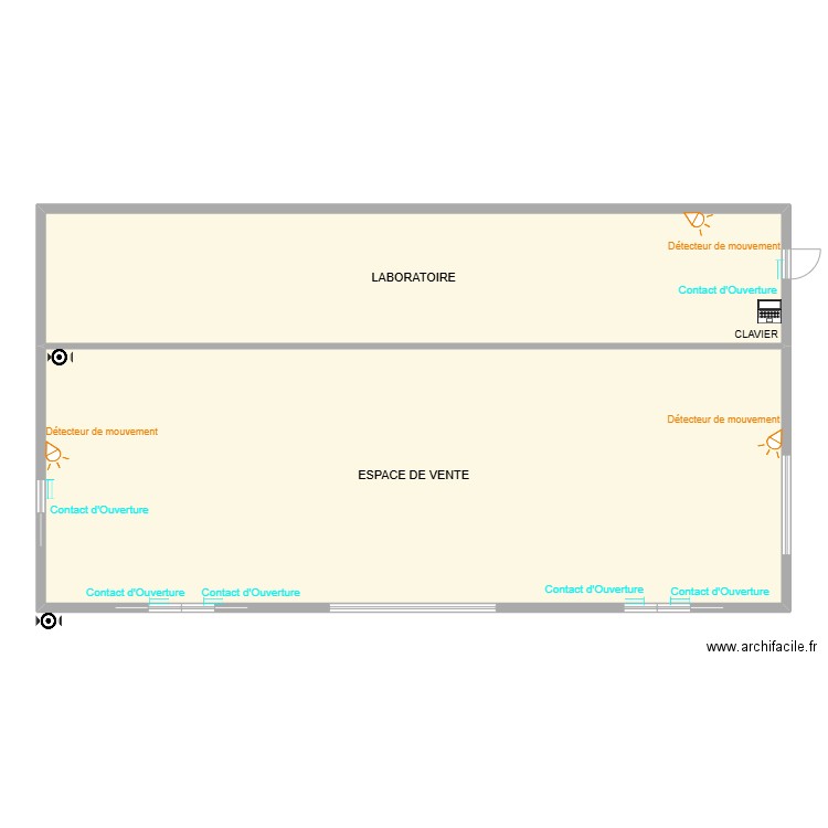 BOULANGERIE DES CAMPELIERES. Plan de 2 pièces et 257 m2