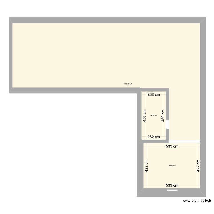 PLAN MAISON2. Plan de 3 pièces et 191 m2