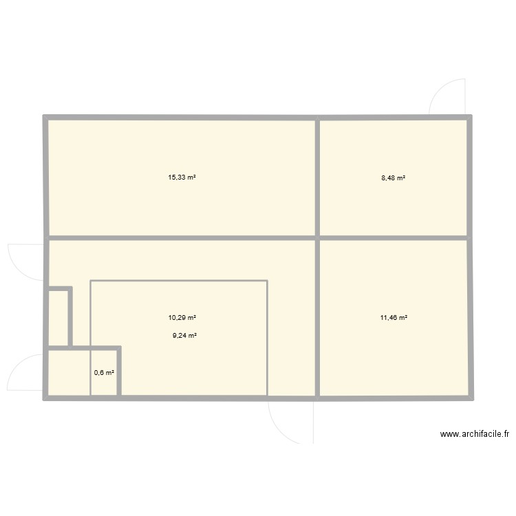 bas hall. Plan de 10 pièces et 122 m2