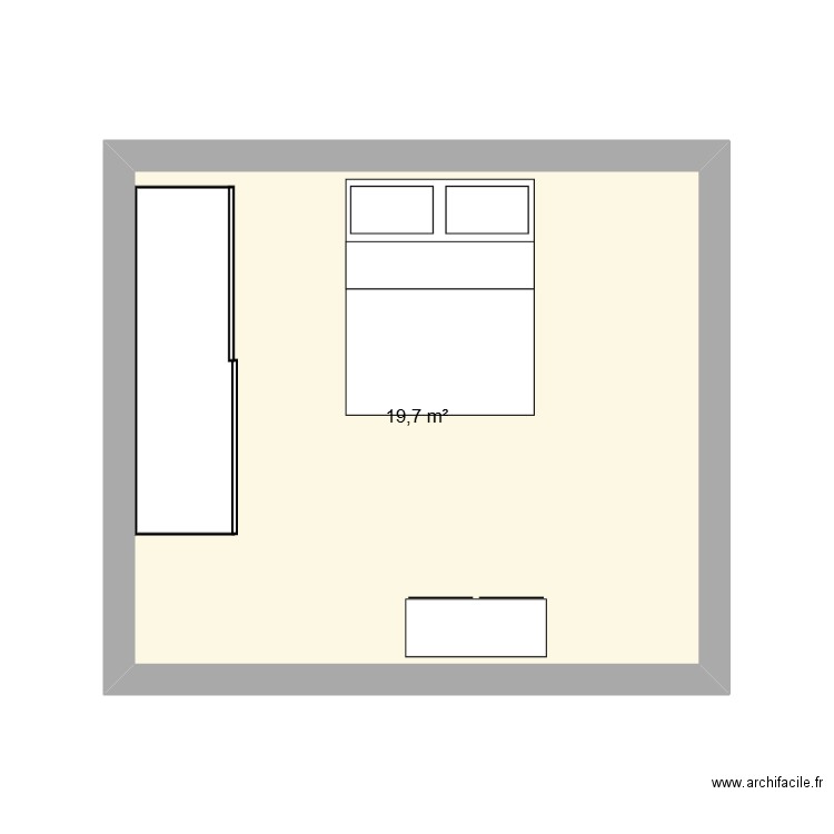 STRITTMATTER ROLAND. Plan de 1 pièce et 20 m2