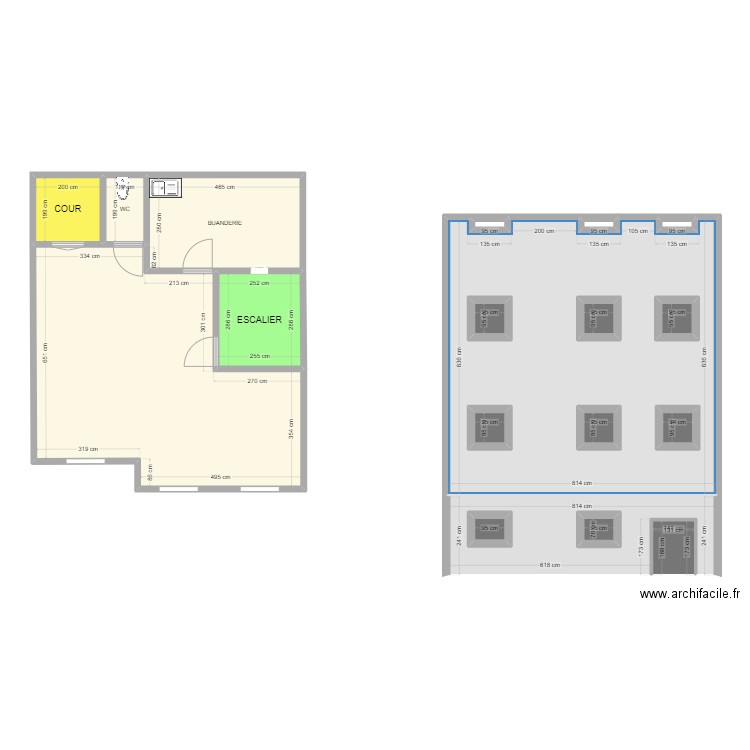 3EME ETAGE. Plan de 19 pièces et 165 m2