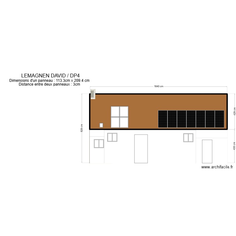 LEMAGNEN FACADE. Plan de 2 pièces et 76 m2