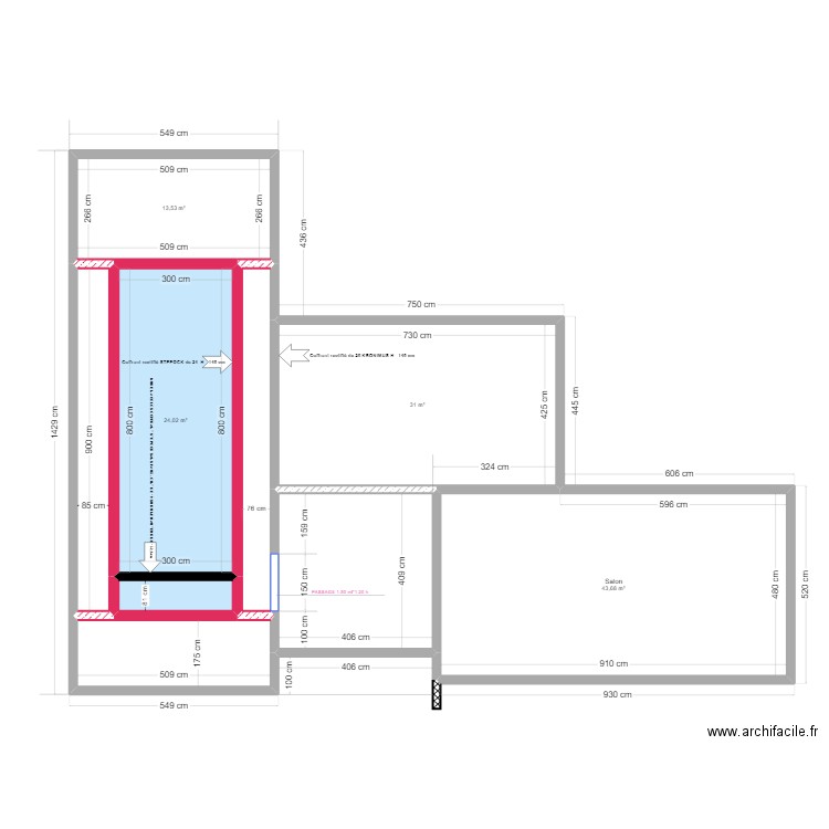 CAYROL VS CUISINE ET PISCINE. Plan de 9 pièces et 155 m2