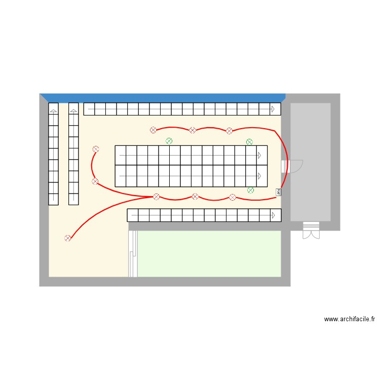 entrepot direct asia food. Plan de 3 pièces et 22 m2