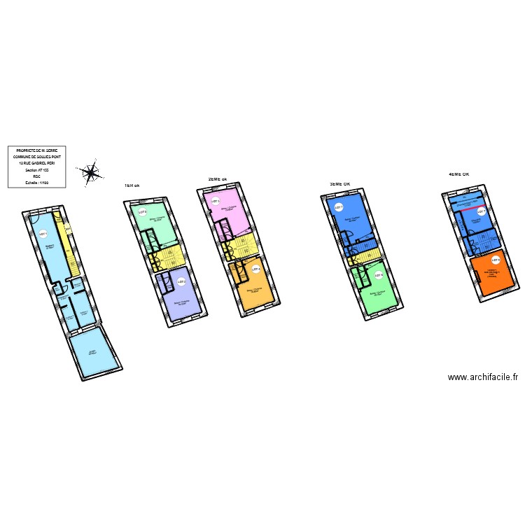 SERRE (SOLLIES PONT). Plan de 38 pièces et 296 m2