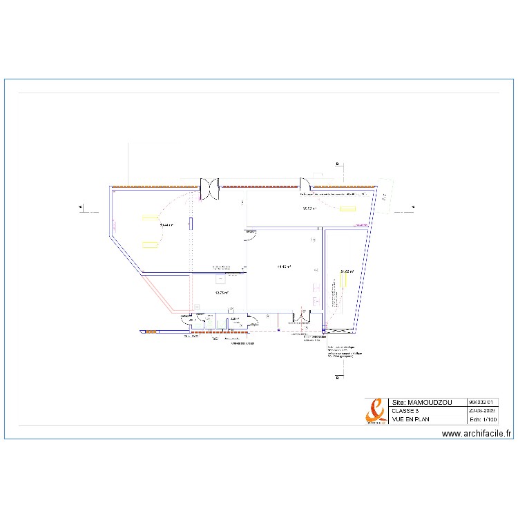 Mamoudzou Poste Extension. Plan de 0 pièce et 0 m2