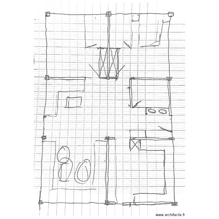 oudra. Plan de 0 pièce et 0 m2