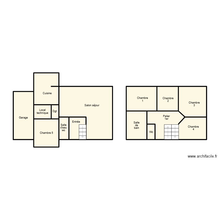 COMBRIT TANNIOU. Plan de 14 pièces et 54 m2