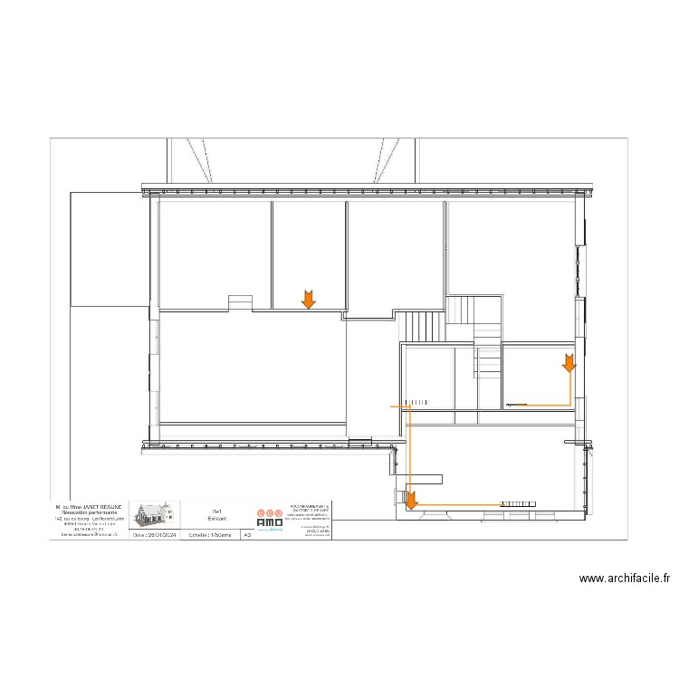 JENET BEAUNE - Etage. Plan de 0 pièce et 0 m2