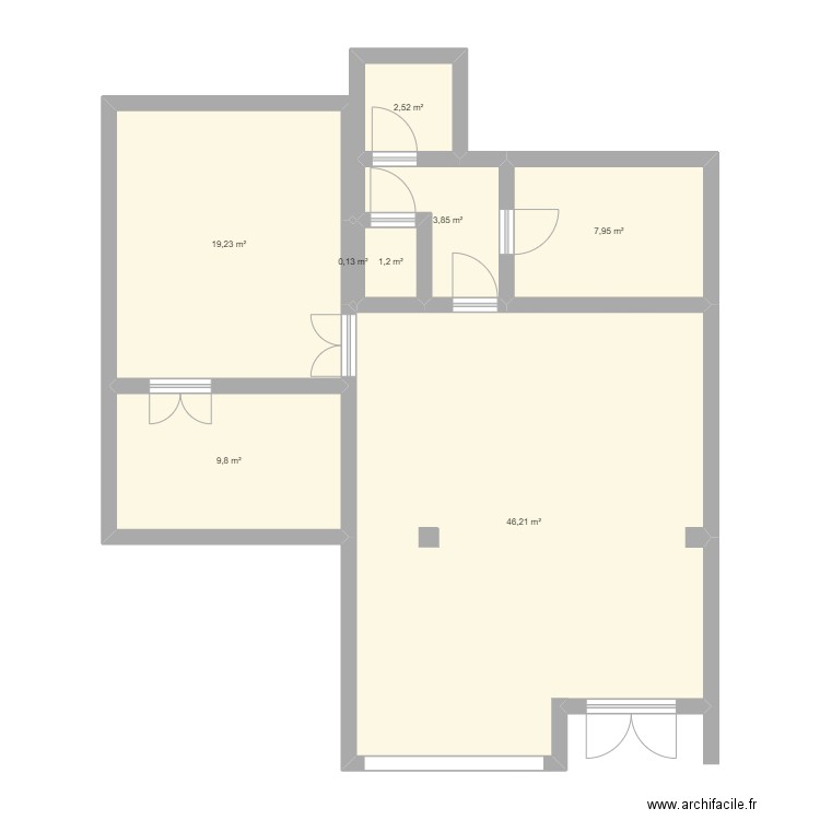 Sabor Verato. Plan de 8 pièces et 91 m2