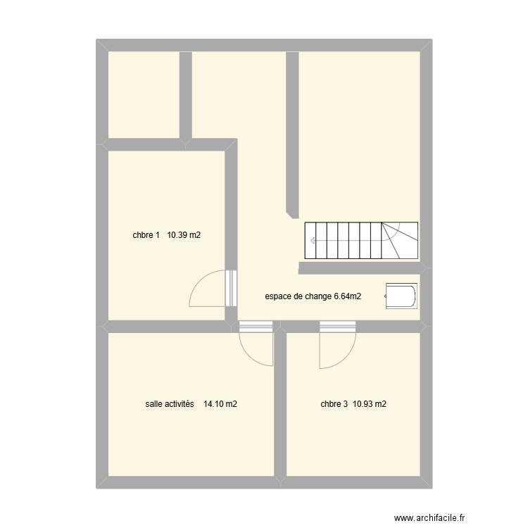 mam 2. Plan de 4 pièces et 60 m2