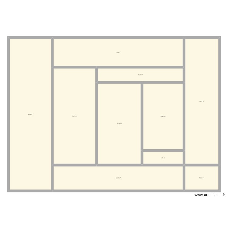 plan 2. Plan de 10 pièces et 425 m2