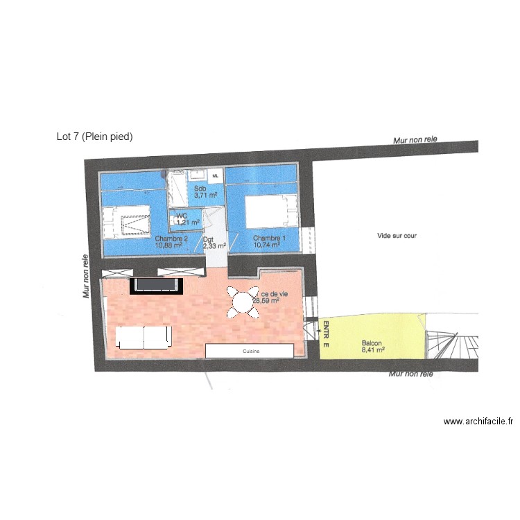 Lot 7 (Plein pied) - Lacretelle. Plan de 0 pièce et 0 m2