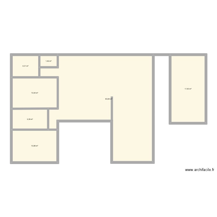 version3. Plan de 7 pièces et 114 m2