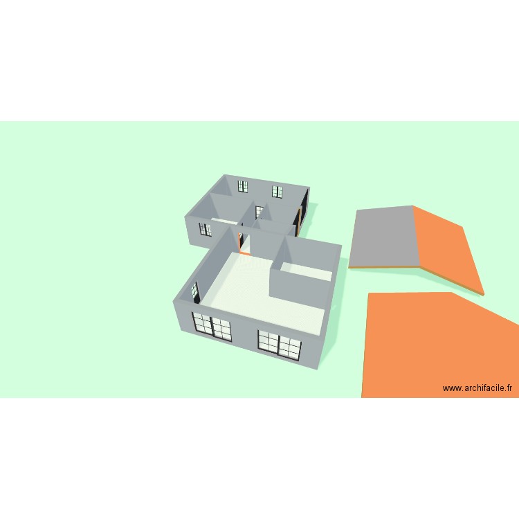 pour lotissement. Plan de 7 pièces et 112 m2