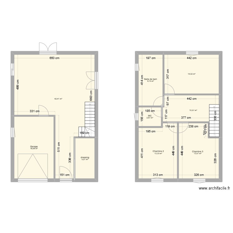 Saint Rambert. Plan de 9 pièces et 126 m2