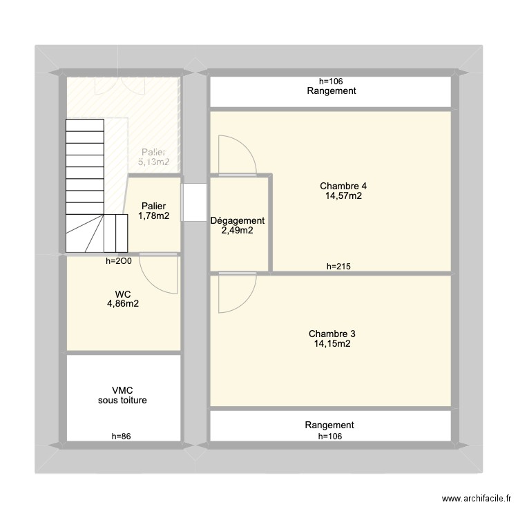 la maison, l'isolation et les pièces. Plan de 40 pièces et 168 m2