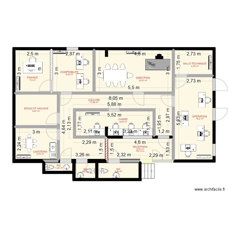 DECSA - PV - 2. Plan de 13 pièces et 107 m2