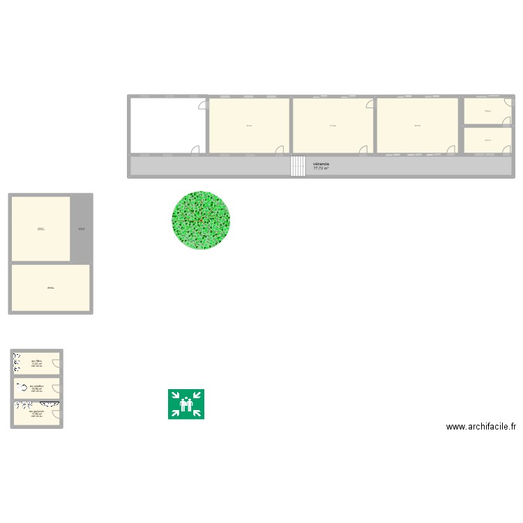 plan école. Plan de 12 pièces et 374 m2