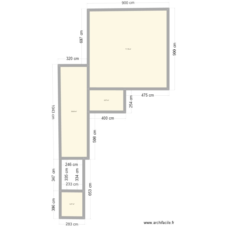 Maison Grimaud. Plan de 4 pièces et 115 m2