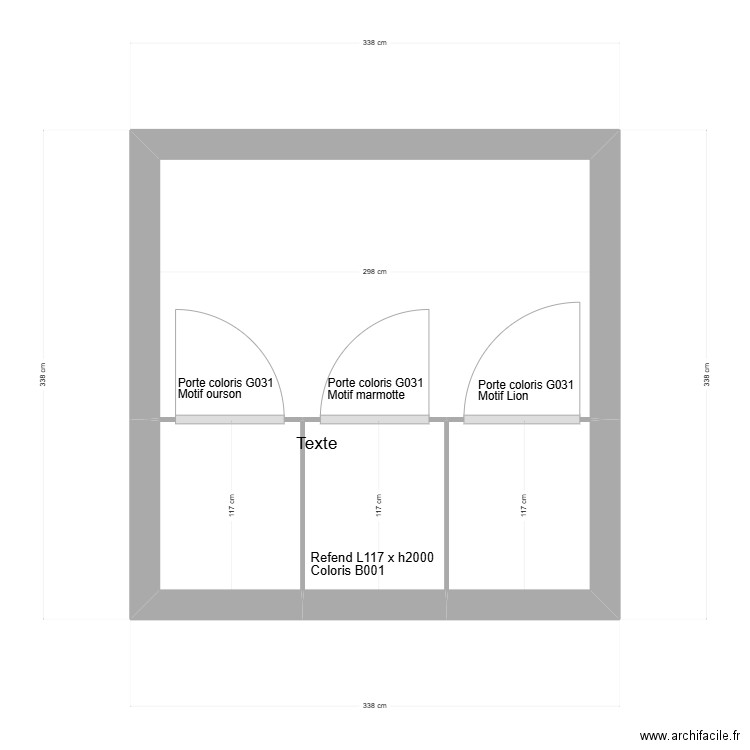 PROJET ECOLE V1. Plan de 4 pièces et 9 m2