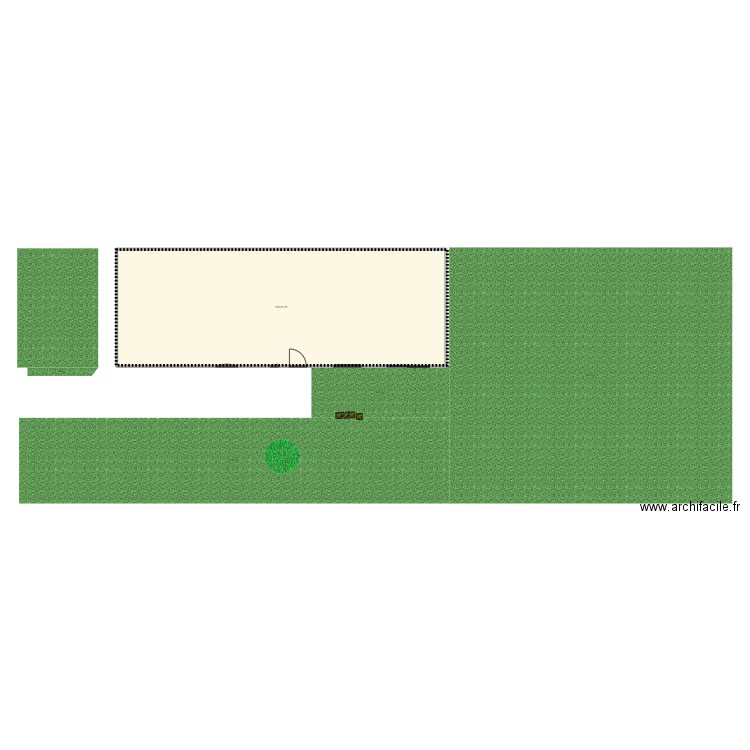 GRAPHIQUEauby. Plan de 1 pièce et 125 m2