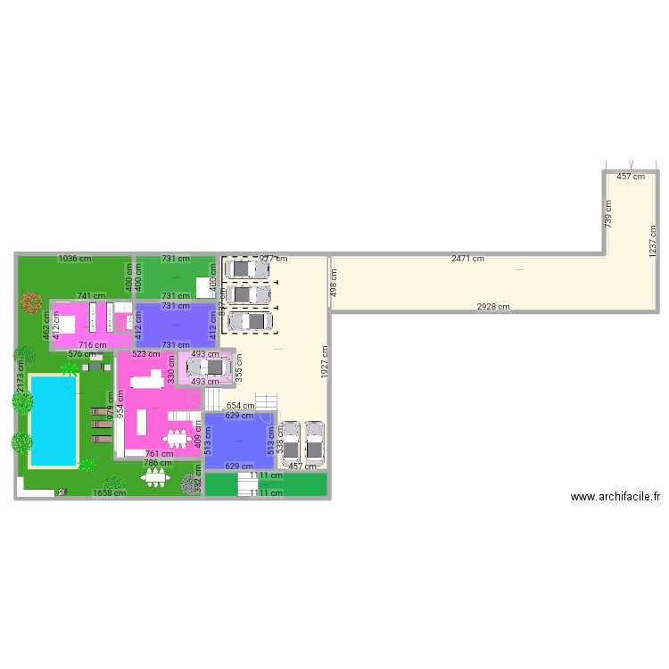 Am24. Plan de 11 pièces et 757 m2