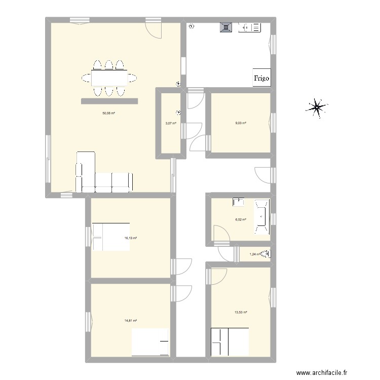 Maison Voreppe. Plan de 8 pièces et 114 m2