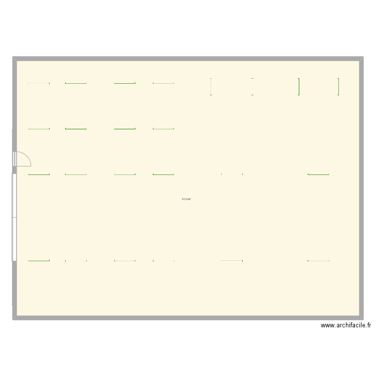 Hangar Griesbach Eclairage. Plan de 1 pièce et 411 m2