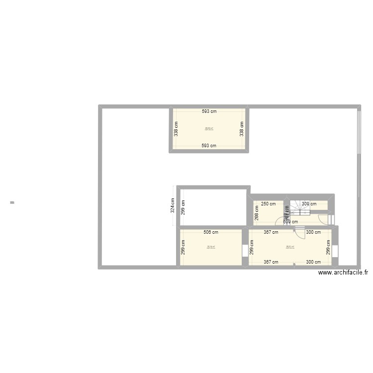 étape2. Plan de 4 pièces et 67 m2