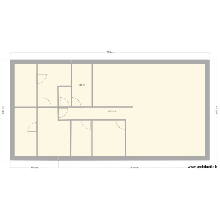 charantonnay 3. Plan de 2 pièces et 113 m2